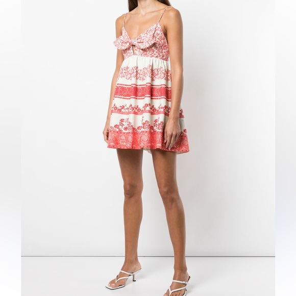Alice and Olivia Melvina Gathered Babydoll Dress - Picture 1 of 3